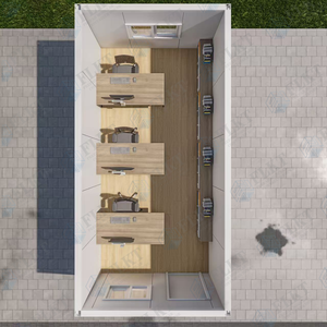 Cabina de Oficina Temporal Móvil FLKT, Casa Contenedor Plegable Prefabricada Modular Lista para Usar - Product Image 4