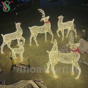 Lumières de décoration de Noël de vacances, motif de <span class=keywords><strong>cerf</strong></span> 3D en LED imperméable IP65 - Product Image 3