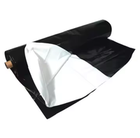 Film Panda noir et blanc/couverture de fosse d'ensilage feuille de plastique d'ensilage/Film de serre de blocage de lumière 100%