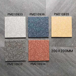 Gạch lát nền Terrazzo màu xám phong cách hiện đại Bắc Âu, chống trơn, kiểu cổ điển, dùng cho nhà ở và siêu thị, kích thước 200x200 - Product Image 1
