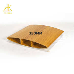 Rejillas de aluminio fijas de grano de madera de gran tamaño de 300mm y 350mm para ventilación exterior de edificios populares en Canadá - Product Image 3