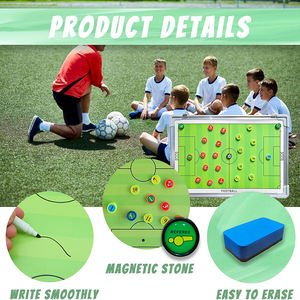 <span class=keywords><strong>Carpeta</strong></span> de mesa Análisis de juegos Entrenamiento con imanes Bolígrafos Borrador Aleación de aluminio Tácticas de fútbol - Product Image 5