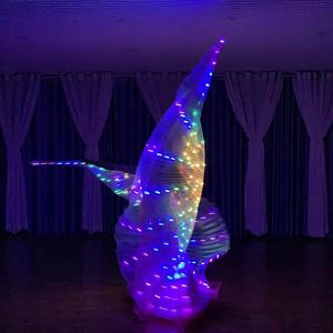 SHE DANCES 145cm 360 grados adultos danza LED Isis alas <span class=keywords><strong>de</strong></span> mariposa para bailarinas del vientre egipcias orientales etapas <span class=keywords><strong>de</strong></span> actuación - Product Image 4
