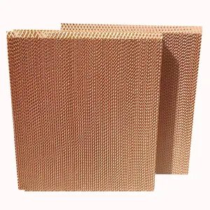 Water Cooling Pad System For Greenhouse Poultry Farm Evaporative Wet Curtain Cooling Pad System Poultry Farm Air Cooling Pad