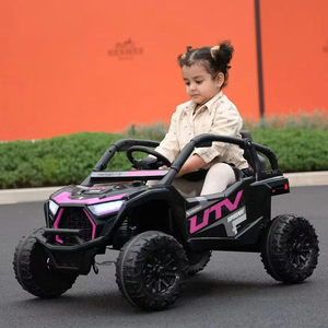 Bellissimo UTV Rosa a Batteria per Bambine, Auto Elettrica 12V per Bambini, Macchina Giocattolo Elettrica Guidabile per Bambini - Product Image 5