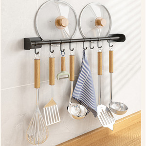 Kitchen Accessorizes Hanger Hooks Storage <strong>Rack</strong> Hanger Traditional Household Bathroom <strong>Wall</strong> Mounted <strong>Key</strong> Organizer Space Black - Product Image 2