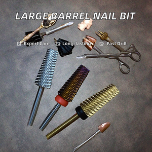 Broca de Carburo para Uñas de 6.6mm, Barril Grande, Sin Recubrimiento, Profesional, Motor sin Escobillas, 0-35000rpm, 1 Año de Garantía, Duradera - Product Image 2