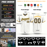 Jersey Baseball Custom Berkualitas Tinggi Bordir Logo Kustom Pria Remaja Murah Bergaris