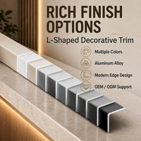 Protection d'angle en aluminium en forme de L à 90 degrés, bande de finition métallique anti-collision pour carrelage, cadre de porte et de table