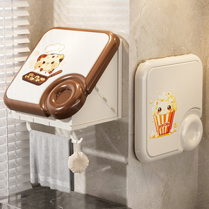Folding Wall Mounted Bathroom Cabinet 50X30CM Corner Storage With Towel Rack Durable Household Use - Product Image 1
