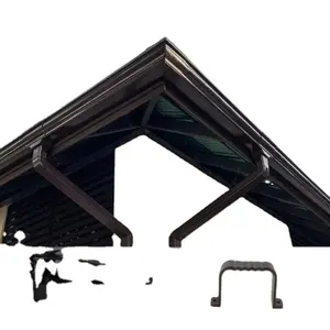 Sangobuild prix usine facile à installer système de gouttière de style k de couleur pour toit métal aluminium toit gouttière d'eau de pluie