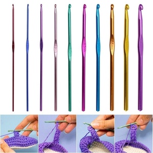 100pcs DIY Aluminum <strong>Crochet</strong> <strong>Kit</strong> With Yarn Knitting Needles Sewing <strong>Kit</strong> Tools <strong>Crochet</strong> Hook Set - Product Image 5