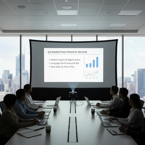 Écran <span class=keywords><strong>de</strong></span> projection ALR en tissu blanc à contraste élevé, anti-reflet, pour bar, boîte <span class=keywords><strong>de</strong></span> nuit, médias commerciaux, lecture vidéo - Product Image 1