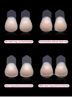 Soutiens-gorge invisibles écologiques en silicone, multi-options, adhésifs, push-up, sans bretelles, grande taille, soutien-gorge sans couture pour filles, uni, teinture unie, adultes