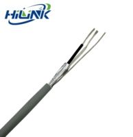 Câble souple 18AWG 2 conducteurs TC 1 paire, blindé aluminium+poly, PVC/LSZH pour communication et contrôle électronique, référence 8760