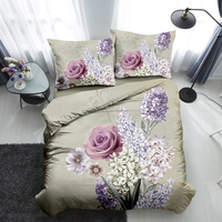 Ensemble de literie 4 pièces pour lit queen size, ensemble de couette pour 4 saisons