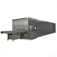 Industriële vloeibaarbedrijfende IQF-machine SUS304 automatische plaatvriezer motor hoge snelheid garnalen zeevruchten pluimvee verwerking HONGTENG -45