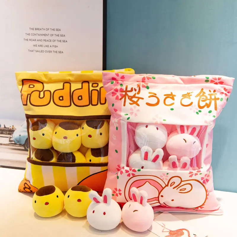 Kawaii Rabbit Bunny Plush Toys Stuffed Animals Doll Cushion Baby Kids Girls Children Birthday Gift Cute Home Room Decor Plushie