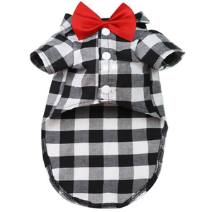 All'ingrosso Moda Grande Cane Camicia a quadri abbigliamento firmato Pet <span class=keywords><strong>vestiti</strong></span> estivi <span class=keywords><strong>per</strong></span> coniglio di lusso animali domestici <span class=keywords><strong>vestiti</strong></span> e accessori - Product Image 4