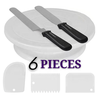 Accessoires de cuisson 60 pièces, ensemble de buses de gâteau en acier inoxydable, plateau tournant pour décoration de gâteaux