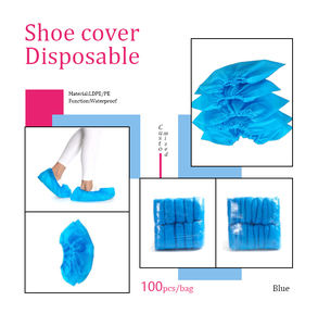 <span class=keywords><strong>Surchaussures</strong></span> <span class=keywords><strong>jetables</strong></span> économiques pour l'industrie alimentaire en polypropylène/CPE non tissé, anti-poussière, résistantes à l'abrasion, imperméables, à enfiler, 40x15cm - Product Image 6