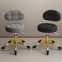 Chaise de bureau de médecin de haute qualité tabouret de laboratoire tabouret rond pivotant tabouret de Salon réglable en hauteur avec dossier