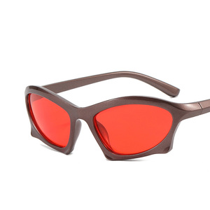Y2k-gafas de Sol deportivas Steampunk para hombre y mujer, lentes de Sol con espejo Punk, UV400 - Product Image 3