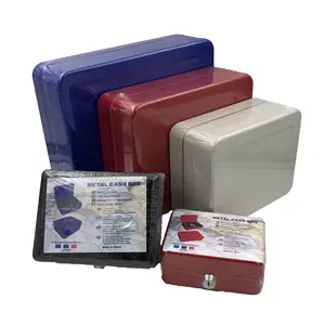 2020 Home Office Personality Metal Cash Safe Box with Key Lock