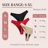 Braguitas Menstruales Transpirables para Mujer, de Nailon, a Prueba de Fugas, Impermeables, de Cintura Baja, Color Sólido, con Refuerzo, hasta Talla XL
