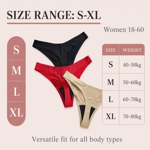 Mutandine Mestruali Traspiranti da Donna in Nylon, Impermeabili, a Vita Bassa, Tinta Unita, con Protezione Anti-perdita, Taglie dalla S alla <span class=keywords><strong>XL</strong></span> - Product Image 4