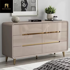 Mueble de Salón de Estilo Italiano de Lujo, Color Crema, Minimalista, Moderno, con Cajones, Mueble de Almacenamiento para Dormitorio - Product Image 3