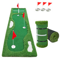 Tapis d'entraînement de golf portable et amusant en EVA pour l'intérieur, simulation de parcours, entraîneur de golf croisé, logo personnalisé, marque PGK