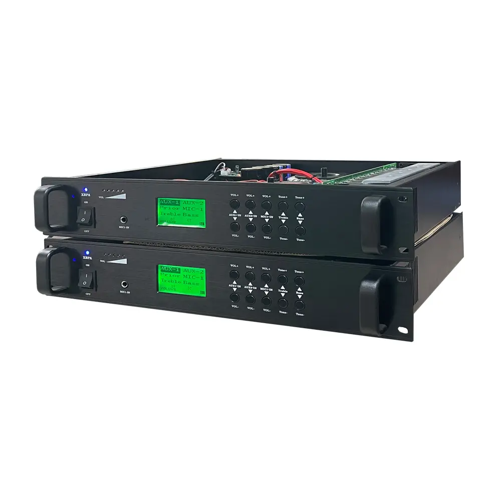 Amplificador de potência conjunto completo sistema de endereço público amplificador de potência de áudio 100V out ou 4-16 Ohm 1000W 2000W 5000W