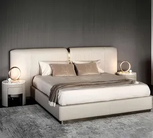 Современная мебель для интерьера отеля Nordic двуспальная кровать отель семейная спальня комплект