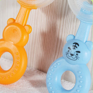 Cepillo de <span class=keywords><strong>Dientes</strong></span> para Bebé con Cabezal de Silicona Suave en Forma de U, 360 °   Cepillo de <span class=keywords><strong>Dientes</strong></span> para Niños Pequeños para Limpieza Bucal en Casa - Product Image 4