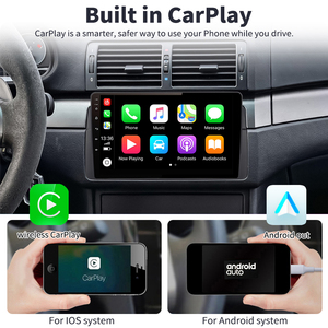 Krando 9 pulgadas Android Unidad Principal para BMW E46 M3 318 320 325 coche Multimedia Radio navegación Autoradio inalámbrico CarPlay 4G GPS - Product Image 5