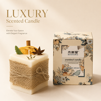 Rustikale Handgemachte Duftkerze aus Sojawachs Geschenkkerze für Hochzeit Heimdekoration Weihnachten Private Label OEM