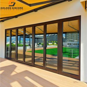 Puerta Plegable de Aleación de Aluminio GS, Diseño de Acordeón para Entrada, Balcón, Patio, Uso Exterior en Sala de Estar y Patio - Product Image 2