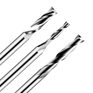 3.175mm Mật độ trung bình fiberboard CNC khoan bit ODM Double-Slot End Mill Carbide dọc xoắn ốc xuống cắt Công cụ chế biến gỗ - Product Image 1