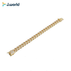 Personalizado de acero inoxidable al por mayor par de <span class=keywords><strong>Amistad</strong></span> hiphop pulseras - Product Image 1