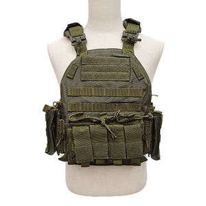 Gujia gilet de musculation extérieur personnalisé 1000D <span class=keywords><strong>hydrofuge</strong></span> 10x12 <span class=keywords><strong>plaque</strong></span> tenant le système Molle Ranger gilet tactique vert - Product Image 2