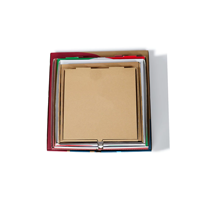 Cajas de Pizza de Cartón Corrugado Biodegradable para Comida Rápida, con Grabado y Laminado Mate, Tamaño Personalizado al por Mayor