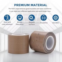 Tissu en verre haute température, ruban adhésif antistatique en PTFE, ruban adhésif en tissu, ruban adhésif en fibre de verre, ruban adhésif auto-adhésif pour machine de scellage