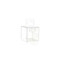 Haute Qualité En Plastique Transparent Balle De Golf Jouets Oeuvre Titulaire Affichage Boîte De Rangement Avec Trou De Suspension Oreille