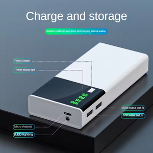 Batterie externe portable 20000 mAh avec logo OEM, chargeur mobile LED, sortie 10W – Cadeau idéal - Product Image 5