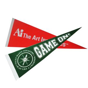 Drapeau triangulaire personnalisé imprimé pour logo personnalisé de haute qualité, drapeau en feutre personnalisé imprimé - Product Image 5