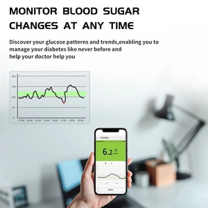 Kit de <span class=keywords><strong>capteur</strong></span> Libre CGM 14 jours 24h Moniteur de <span class=keywords><strong>glycémie</strong></span> dynamique Surveillance des changements de <span class=keywords><strong>glycémie</strong></span> à tout moment et en tout lieu Bluetooth SIBIONICS LINKX - Product Image 2
