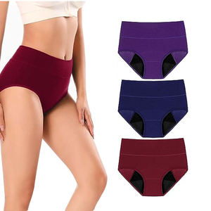 Incontinenza da <span class=keywords><strong>donna</strong></span> di alta qualità <span class=keywords><strong>taglie</strong></span> <span class=keywords><strong>forti</strong></span> biancheria intima a 4 strati a prova di perdite slip assorbenti periodo mestruale mutandine per le ragazze - Product Image 2