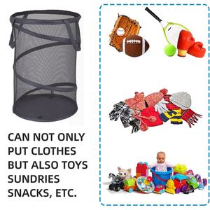 Lớn lưới phòng tắm và giặt <span class=keywords><strong>Hamper</strong></span> Giỏ ráp xách tay pop-up thiết kế cho Trang chủ sử dụng bẩn quần áo lưu trữ Quà Tặng Ý Tưởng - Product Image 4