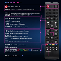 Control Remoto Universal para la Mayoría de los Televisores Samsung, AA59-00786A AA5900786A, Control Remoto para Samsung Smart TV 3D LCD LED TV